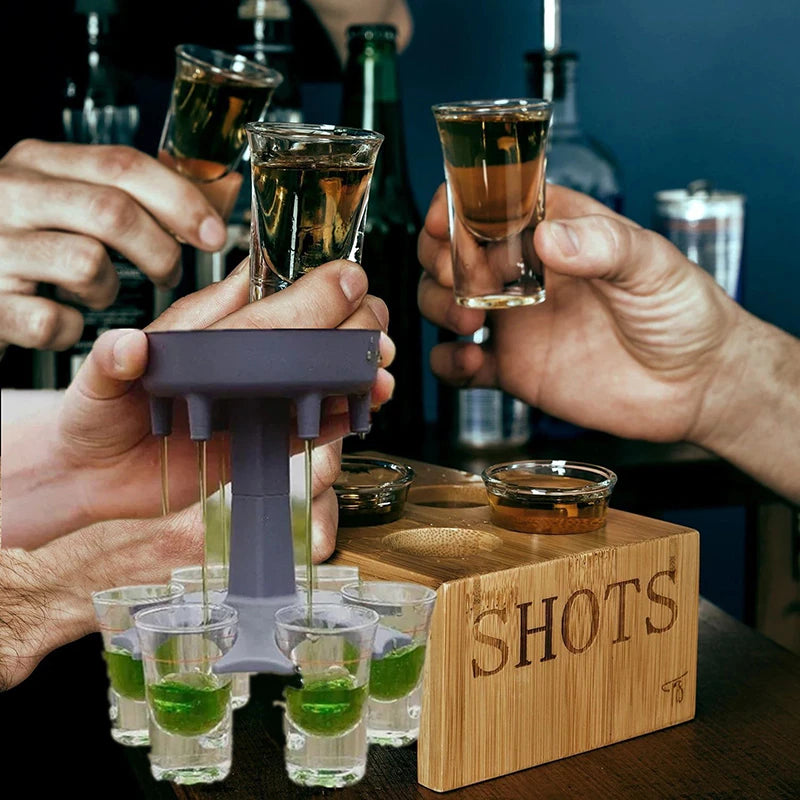 6 Shot Glass Dispenser