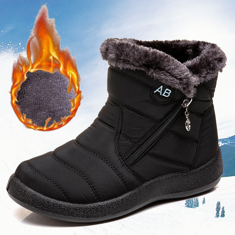 Warme Winterschuhe aus weichem Leder