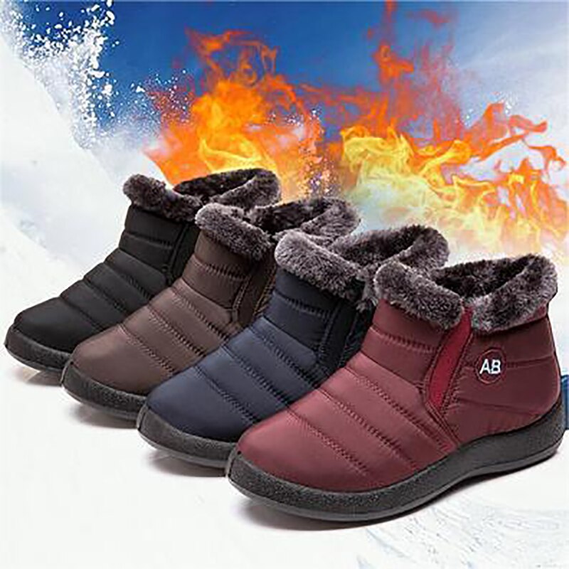 Warme Winterschuhe aus weichem Leder