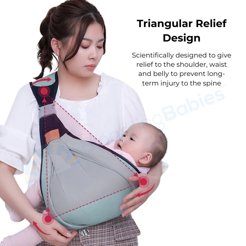 BubSling™ - Easy Pain-Free Snap-On Baby Sling Carrier