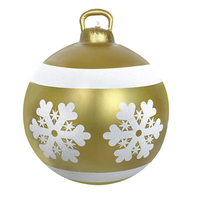 Aufblasbarer verzierter Ball aus weihnachtlichem PVC im Freien