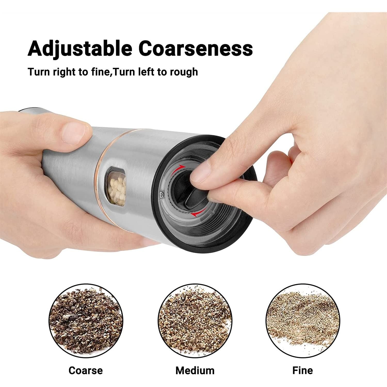 One Hand Adjustable Grinder Mini Spice Mill