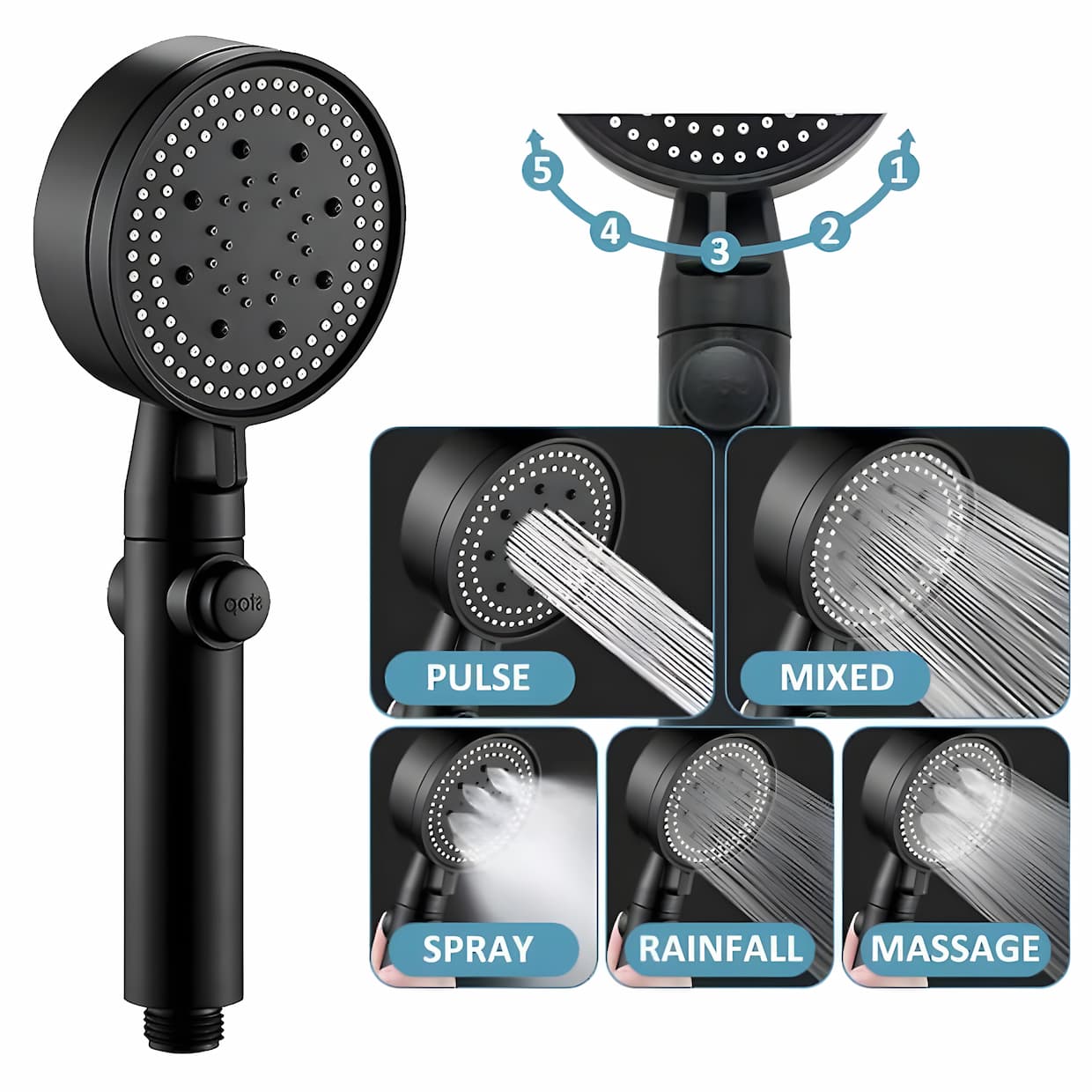 HydroJet™ Shower Head Water Saving