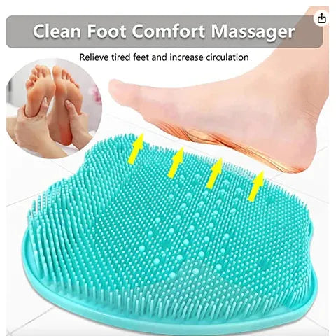 Back and foot cushion mat for shower & bath