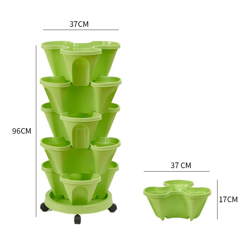 Products Stacked Pots for Growing Vegetables and Fruit