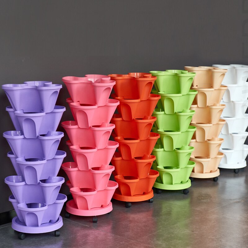 Products Stacked Pots for Growing Vegetables and Fruit