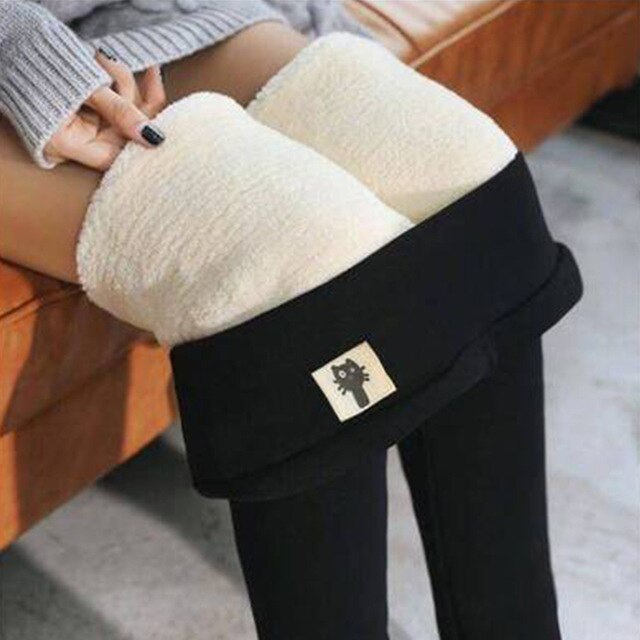 Thickened Slim Cashmere Warm Pants