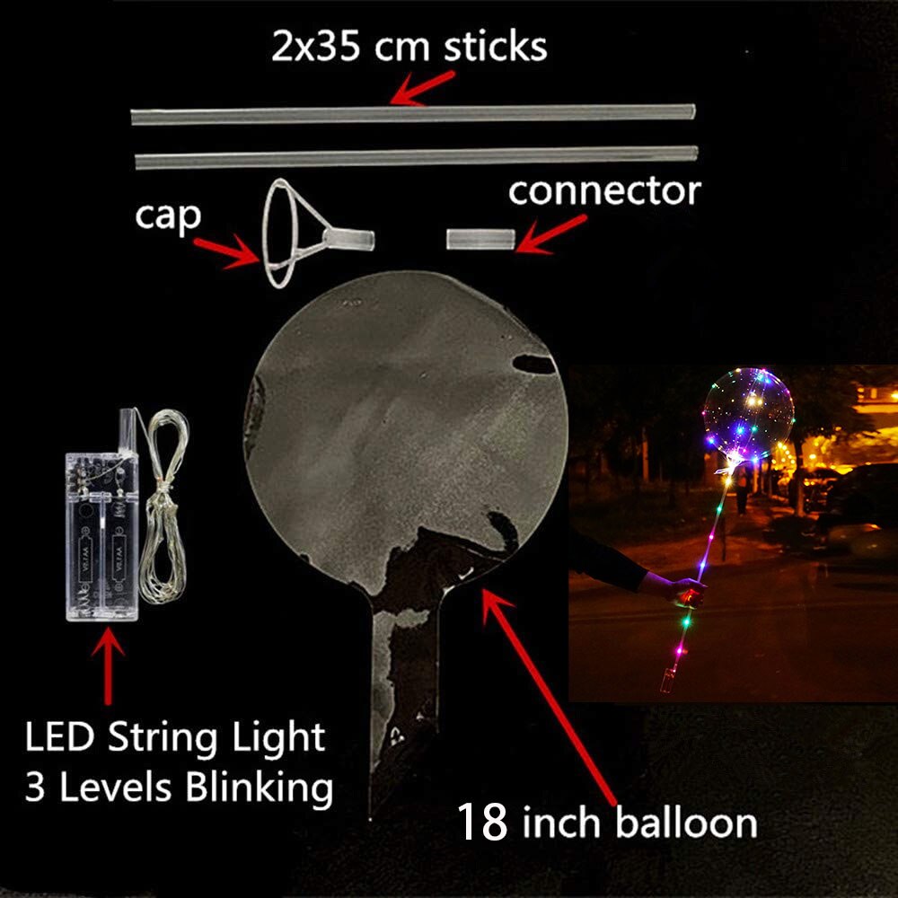 FEJRE Transparent Reusable Led Balloon