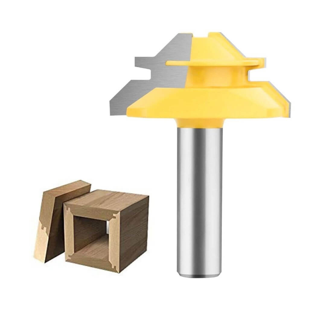 45-degree Lock Miter Router Bit