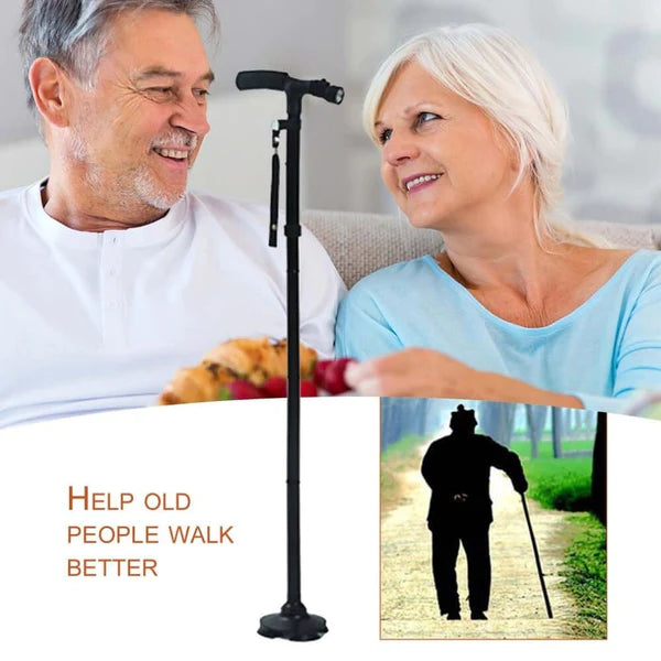 YRS™ Multi-Function LED Folding Walking Stick