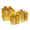 3pcs Christmas Gift Boxes with LED Lights