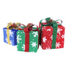 3pcs Christmas Gift Boxes with LED Lights