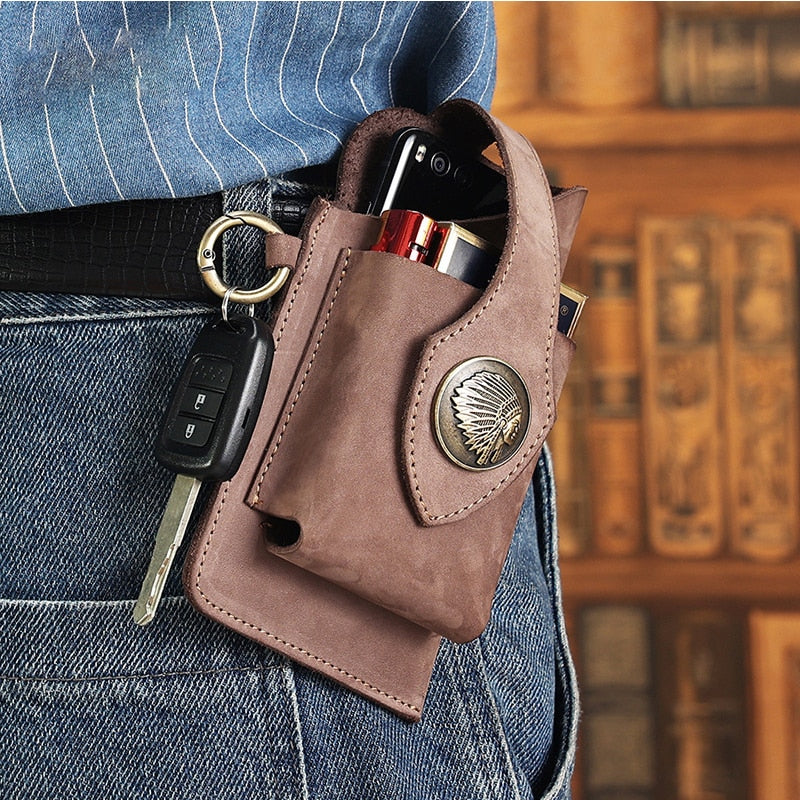 Multifunctional Leather Mobile Phone Bag