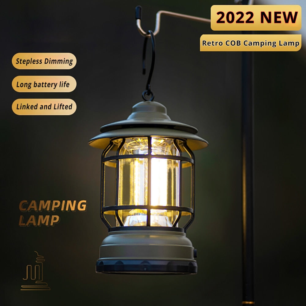 PONSA | Portable Retro Camping Lamp