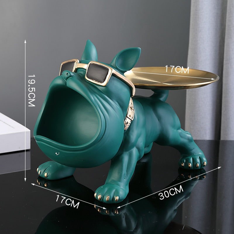 Ihr neuer Butler – 100 % perfekt emulierte Statue der französischen Bulldogge