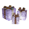 3pcs Christmas Gift Boxes with LED Lights