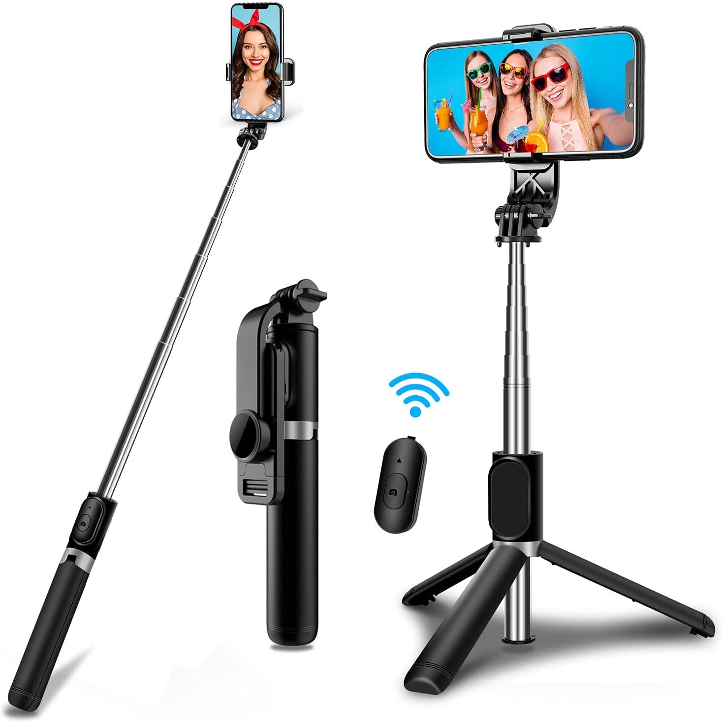 6 in 1 kabelloser Bluetooth-Selfie-Stick