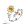 To My Daughter Sunflower Fidget Ring