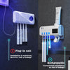 DENTICLEAN-TOOTHPASTE DISPENSER AND TOOTHBRUSH STERILIZER