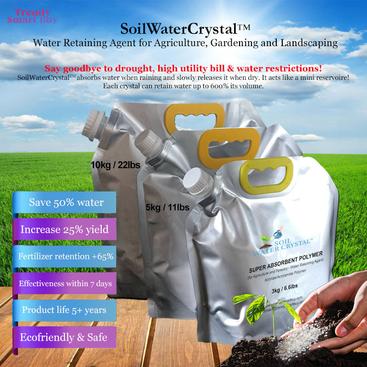 SoilWaterCrystal™ - Stärkstes Wasserrückhaltemittel