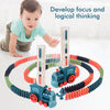 Kids Electric Domino Train Car Set Toys